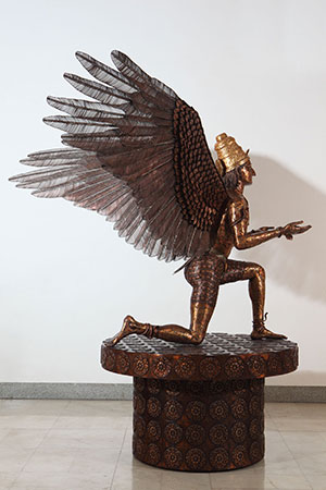Worshipping Garuda